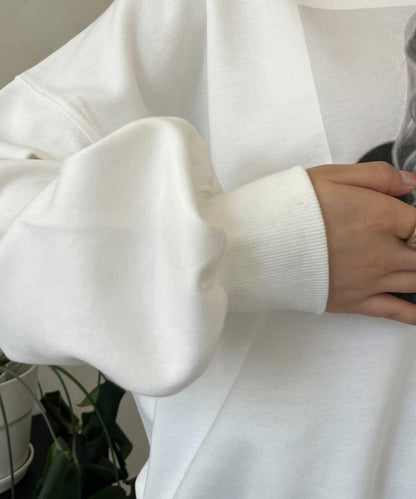 珍珠項鍊照片印花衛衣