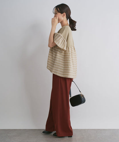 一件穿出時尚感針織拼接提花條紋