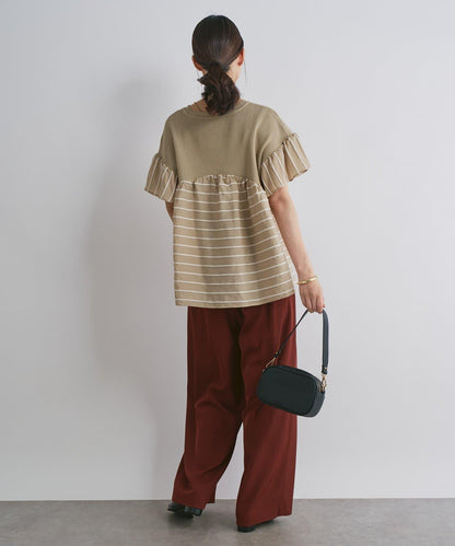 一件穿出時尚感針織拼接提花條紋