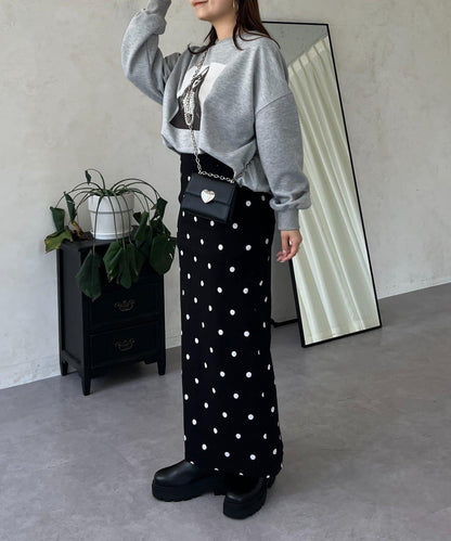 珍珠項鍊照片印花衛衣