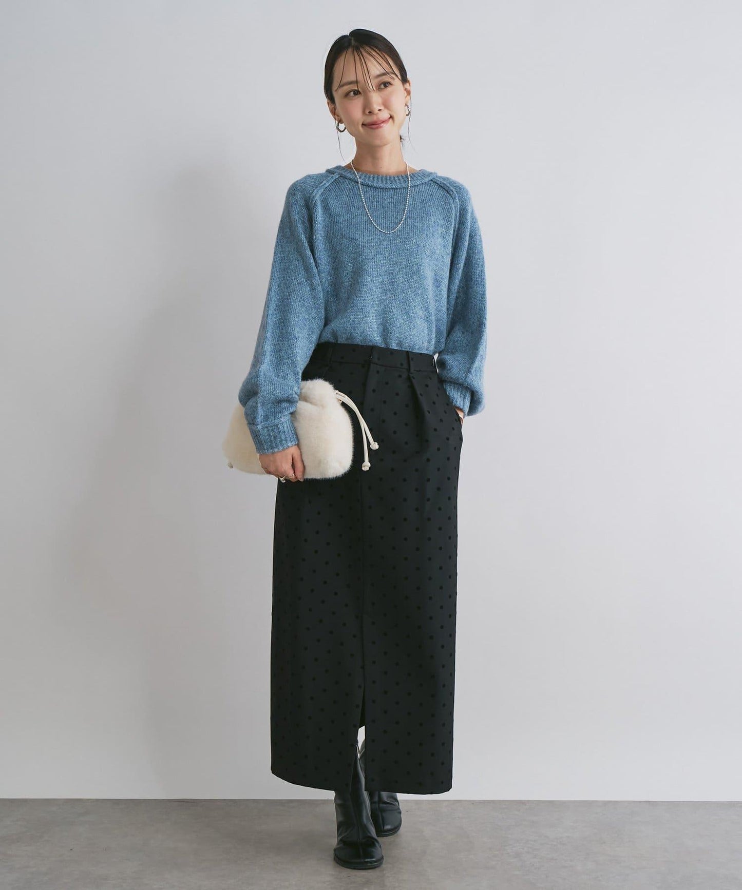 拉鍊亮絲紗線插肩袖針織衫