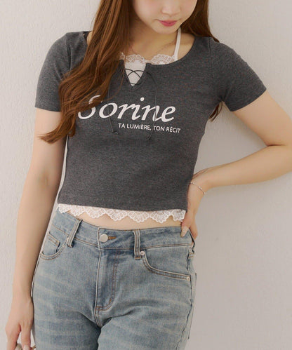 【RMAF】露背繫帶T恤