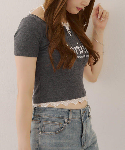 【RMAF】露背繫帶T恤