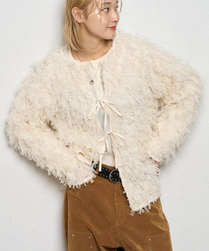 【WHO'S WHO gallery】網紗流蘇開衫