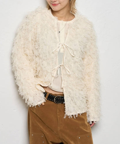 【WHO'S WHO gallery】網紗流蘇開衫