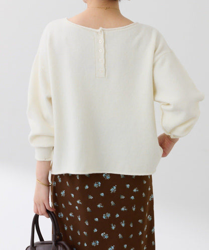 【前後兩穿】2WAY圓弧下襬亨利領針織衫