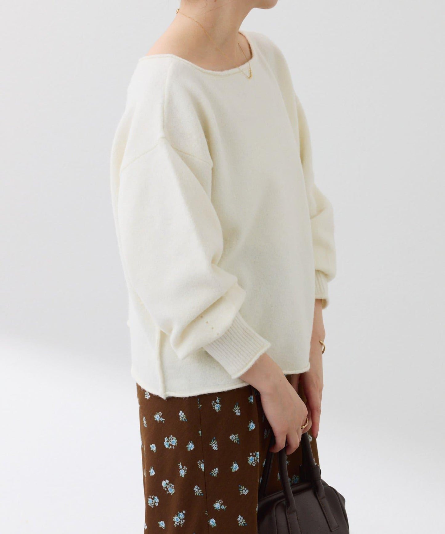 【前後兩穿】2WAY圓弧下襬亨利領針織衫