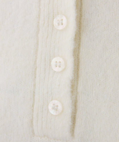 【前後兩穿】2WAY圓弧下襬亨利領針織衫