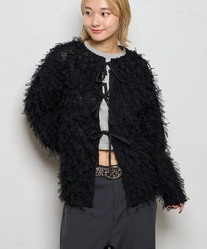 【WHO'S WHO gallery】網紗流蘇開衫