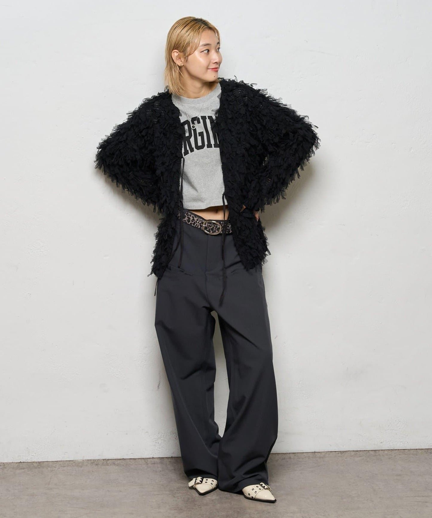 【WHO'S WHO gallery】網紗流蘇開衫