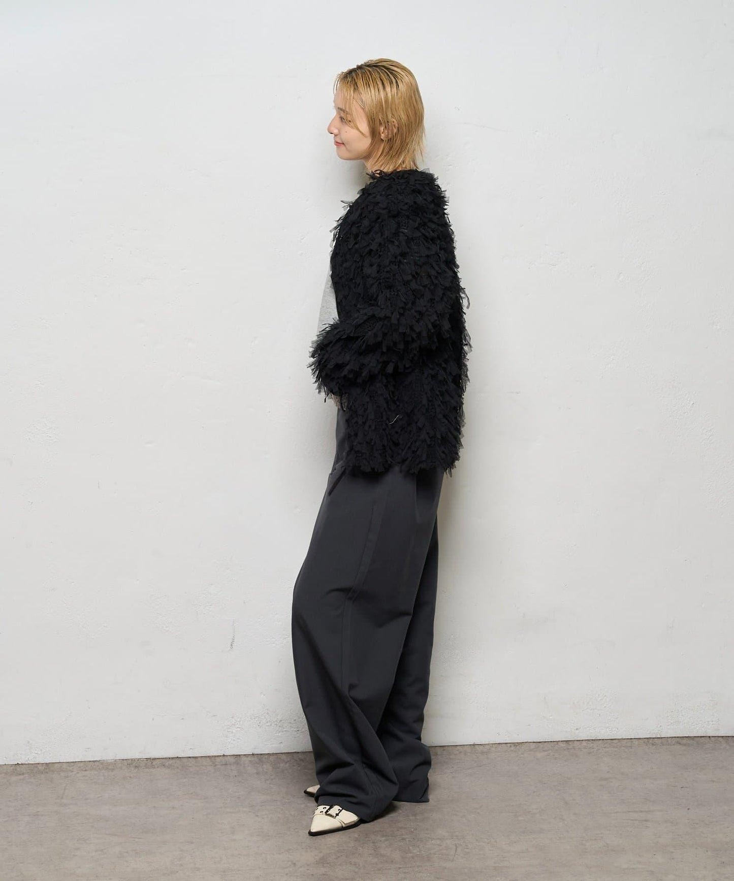 【WHO'S WHO gallery】網紗流蘇開衫