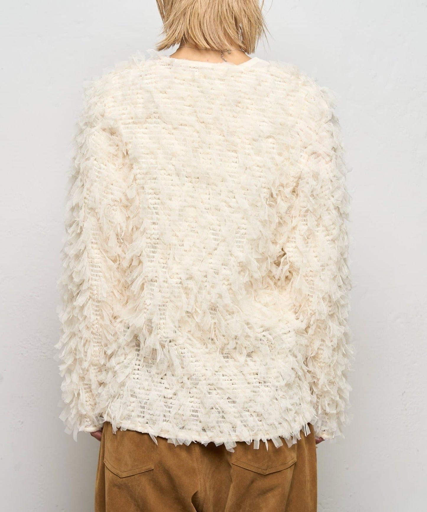 【WHO'S WHO gallery】網紗流蘇開衫