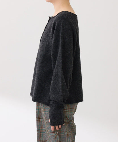 【前後兩穿】2WAY圓弧下襬亨利領針織衫