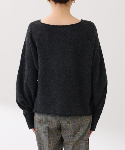 【前後兩穿】2WAY圓弧下襬亨利領針織衫