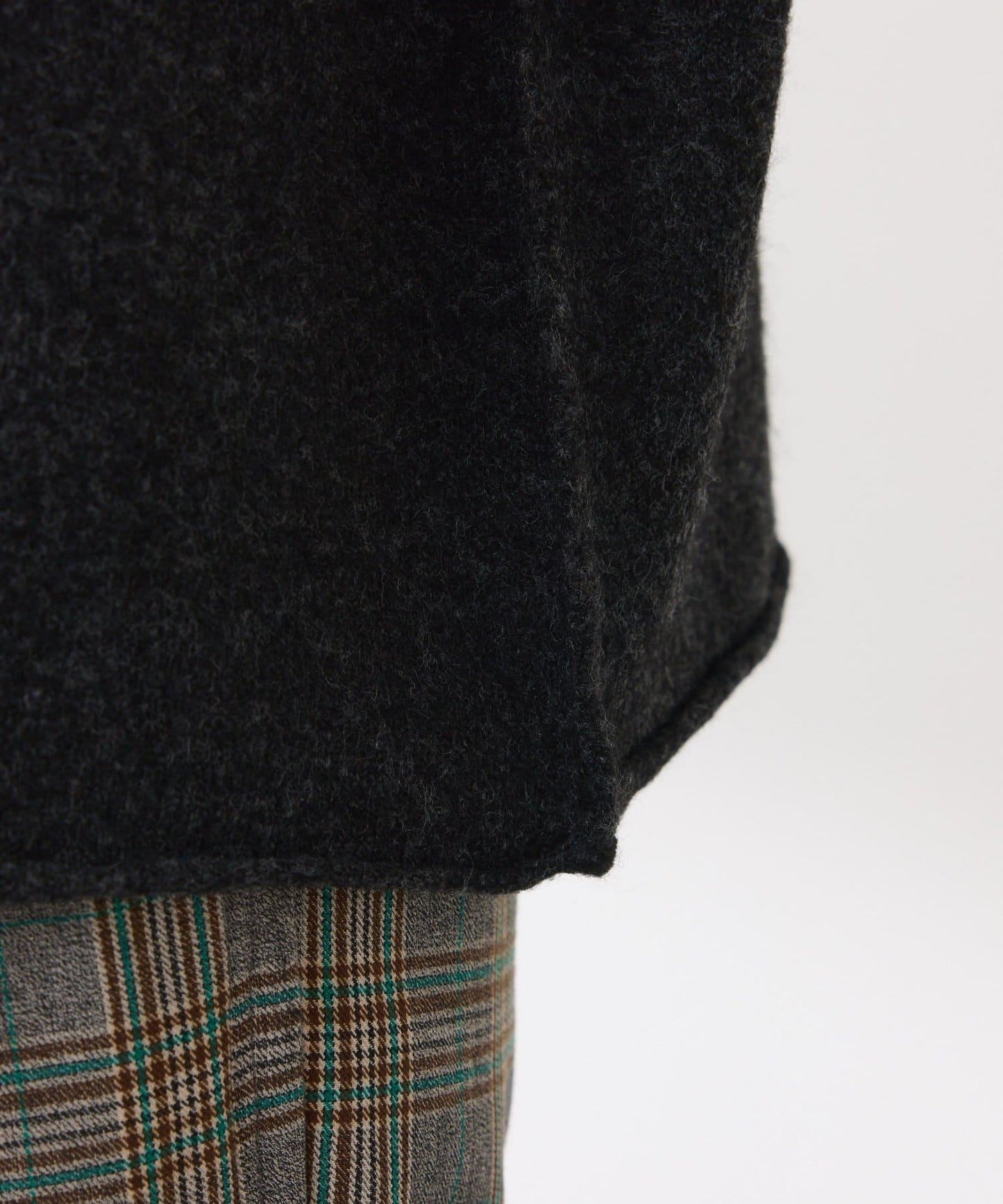 【前後兩穿】2WAY圓弧下襬亨利領針織衫