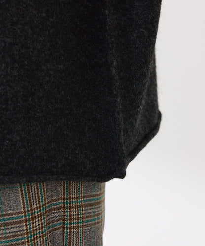 【前後兩穿】2WAY圓弧下襬亨利領針織衫