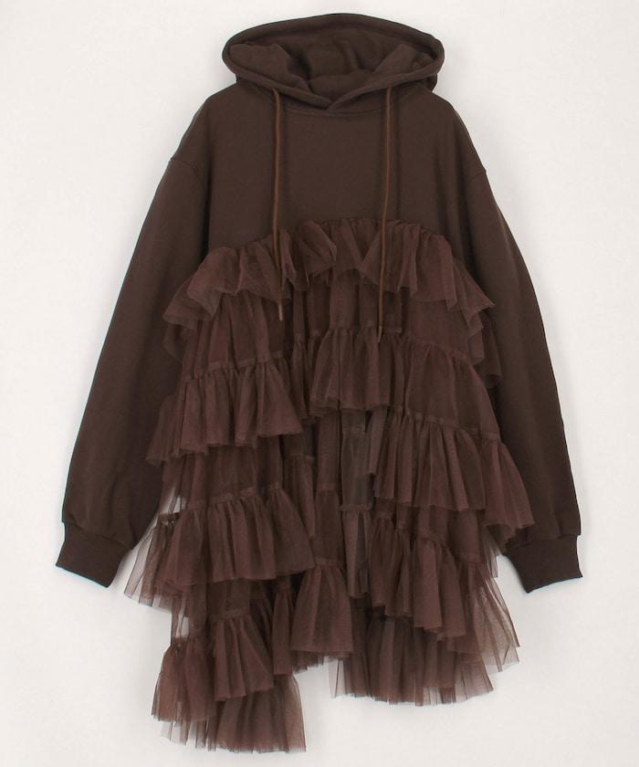 網紗連帽衫 / VW-AW25-T15 / 網紗連帽衫