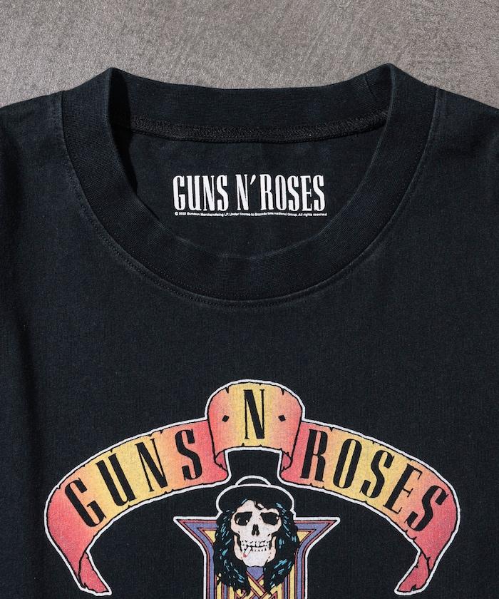 【EXCLUSIVE】GUNS N ROSES 槍與玫瑰 前印花長袖T恤