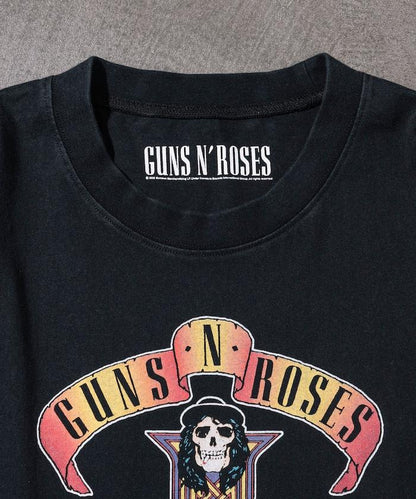 【EXCLUSIVE】GUNS N ROSES 槍與玫瑰 前印花長袖T恤