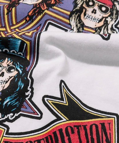 【EXCLUSIVE】GUNS N ROSES 槍與玫瑰 前印花長袖T恤