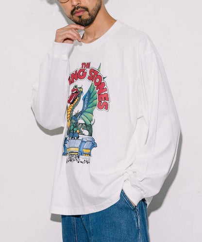 【EXCLUSIVE】The Rolling Stones 短袖T恤 滾石樂隊 前幅印花 長袖T恤