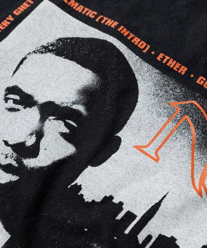 Nas正面印花長袖T恤