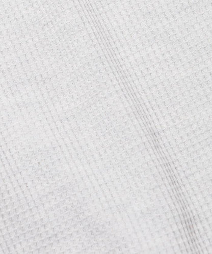 寬鬆版型長袖華夫格保暖亨利領長袖T恤