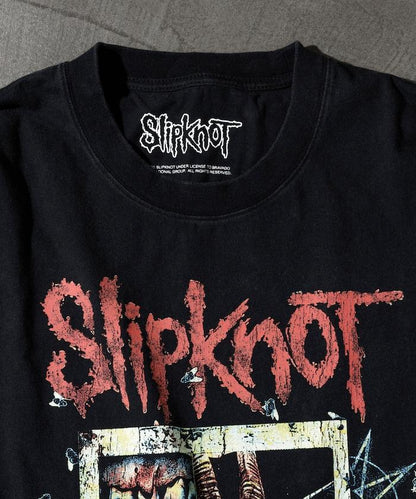 【EXCLUSIVE】復古風格 Slipknot 圖案長袖T恤