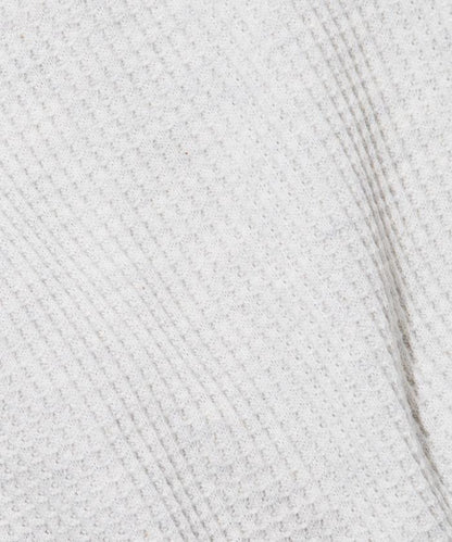 寬鬆版型長袖華夫格保暖長袖T恤