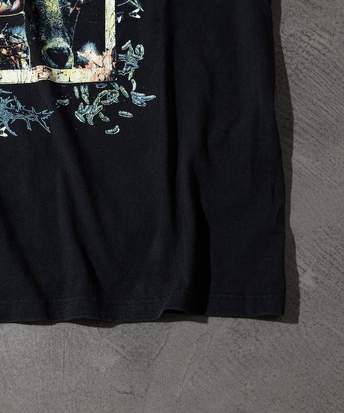 【EXCLUSIVE】復古風格 Slipknot 圖案長袖T恤