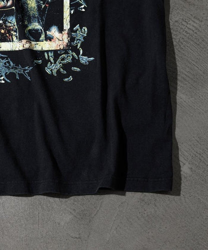 【EXCLUSIVE】復古風格 Slipknot 圖案長袖T恤