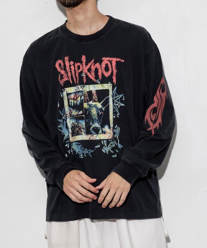 【EXCLUSIVE】復古風格 Slipknot 圖案長袖T恤
