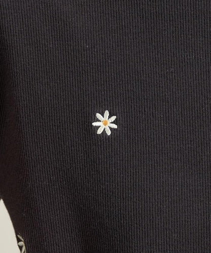 小雛菊刺繡長袖T恤