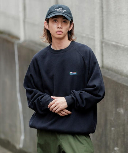 寬鬆版型 單點標誌 插肩袖 抽繩衛衣