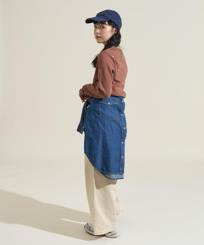 迷你愛心刺繡長袖T恤