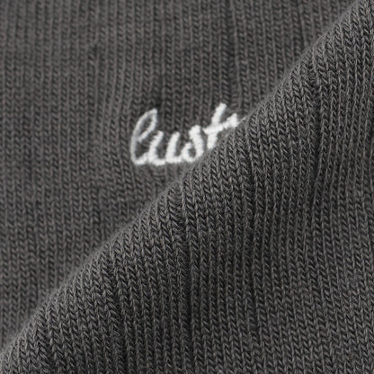 羅紋刺繡過膝襪