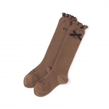 帶蝴蝶結高筒襪