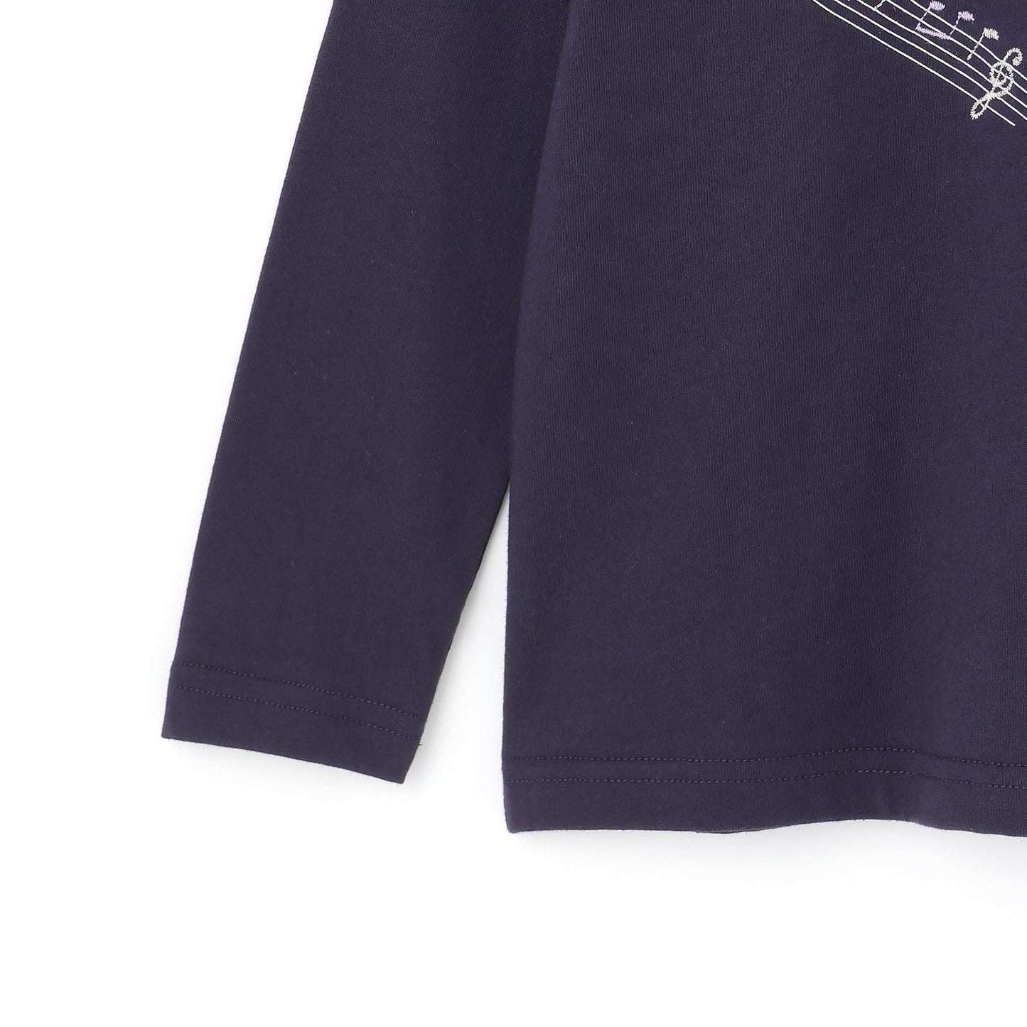 愛心與音樂圖案長袖T恤