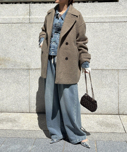 【人氣總選舉】羊毛混紡短款大衣