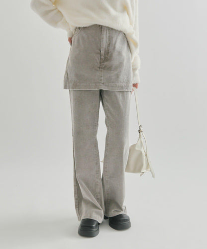 【mystic】層疊燈芯絨長褲