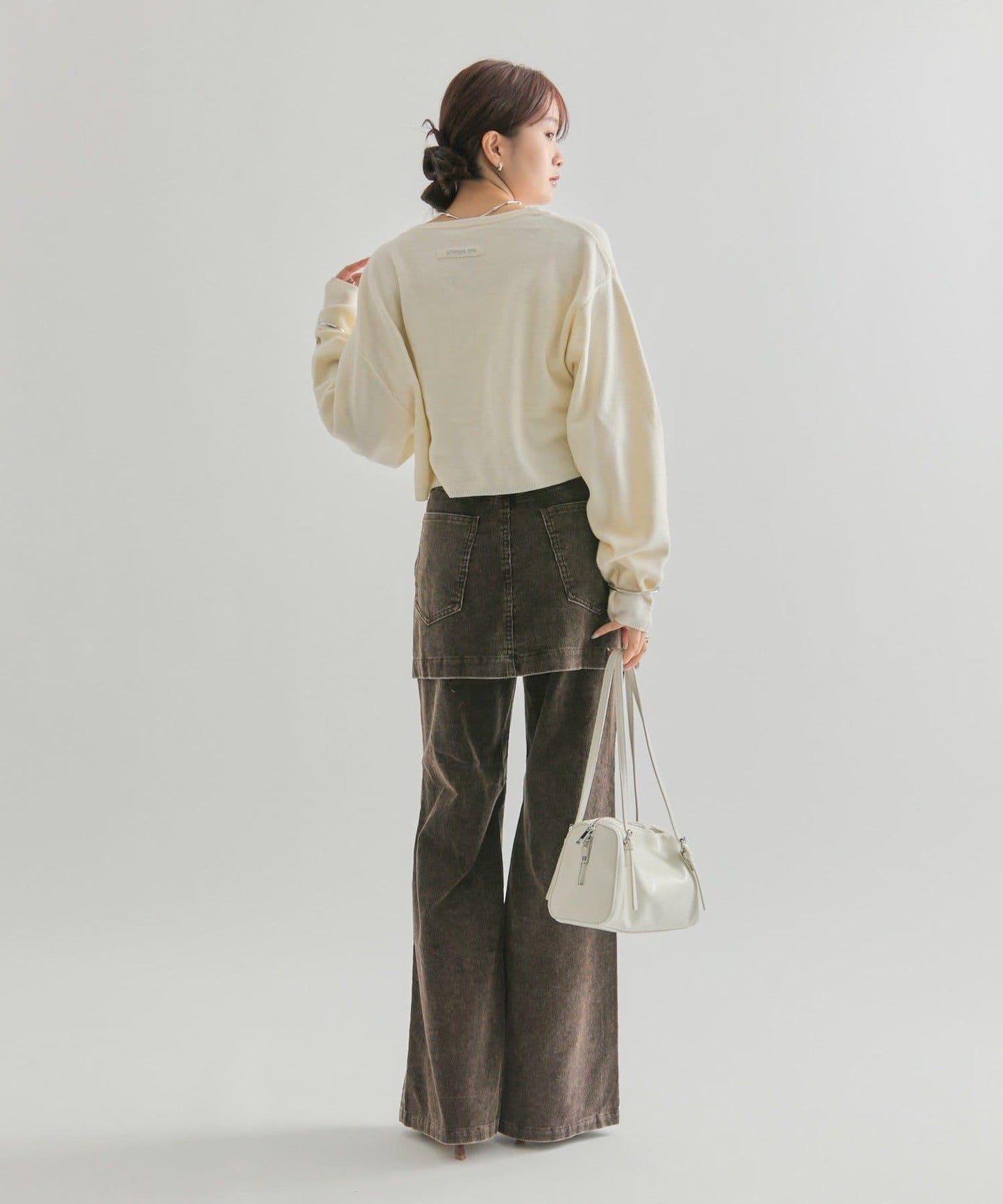 【mystic】層疊燈芯絨長褲