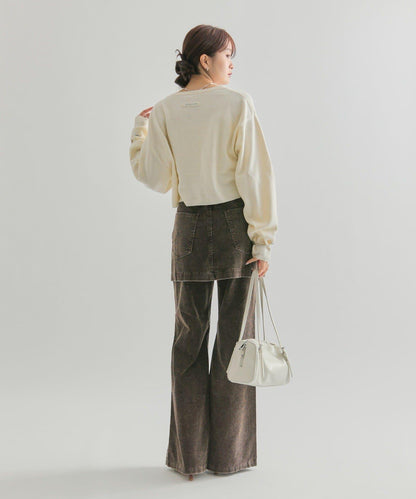 【mystic】層疊燈芯絨長褲