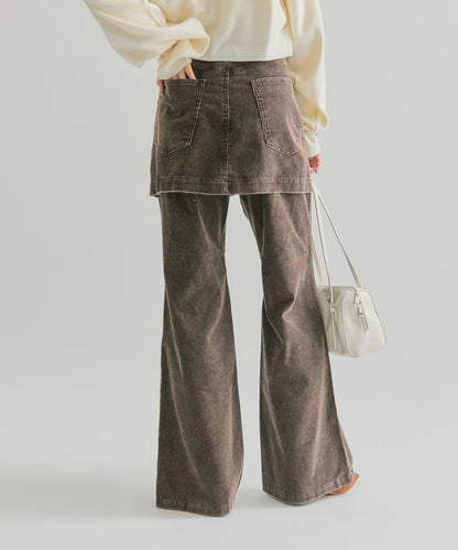 【mystic】層疊燈芯絨長褲