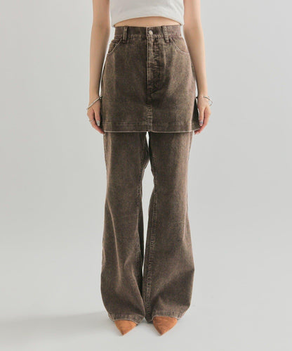 【mystic】層疊燈芯絨長褲