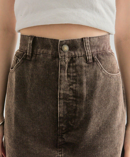 【mystic】層疊燈芯絨長褲