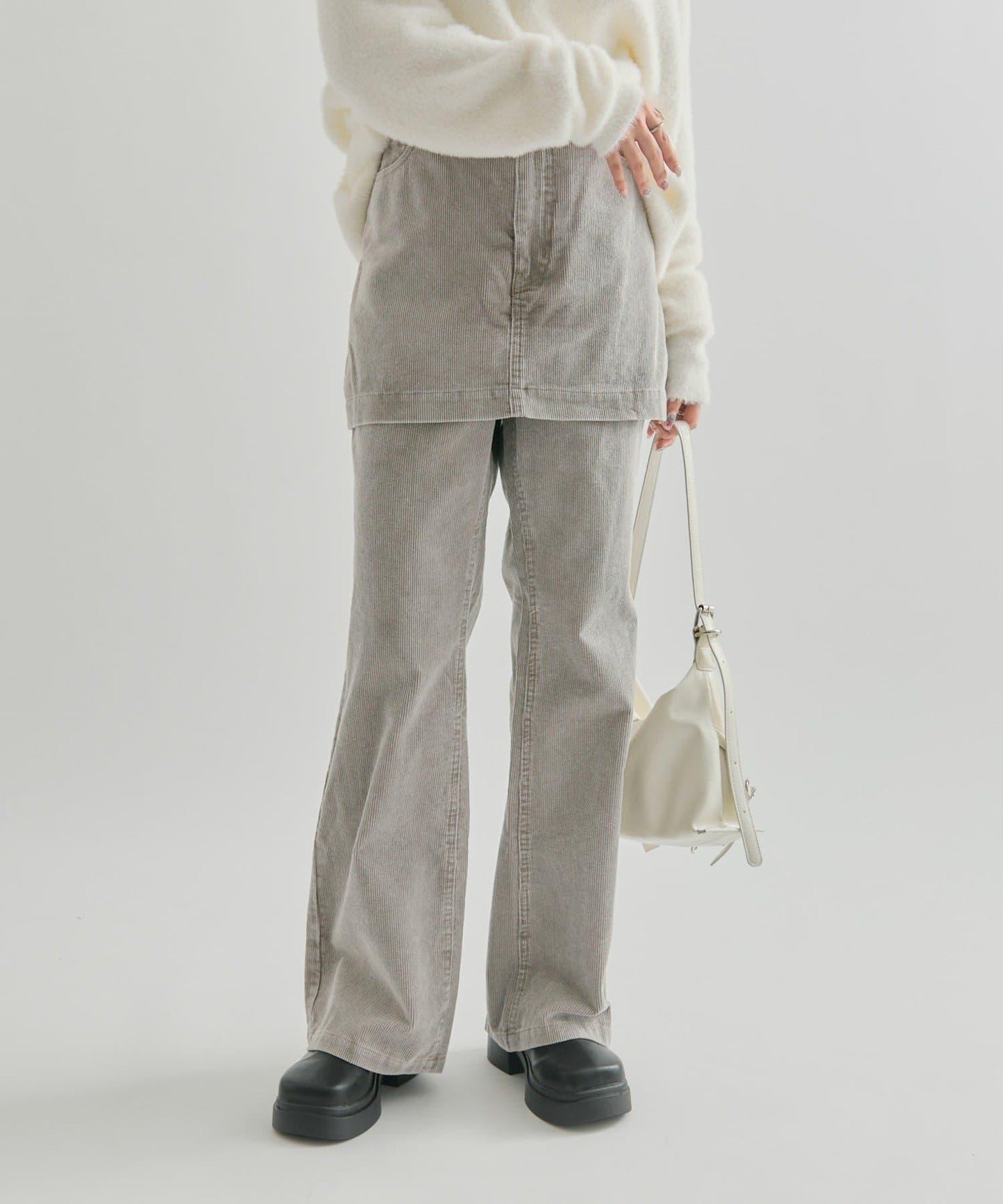 【mystic】層疊燈芯絨長褲