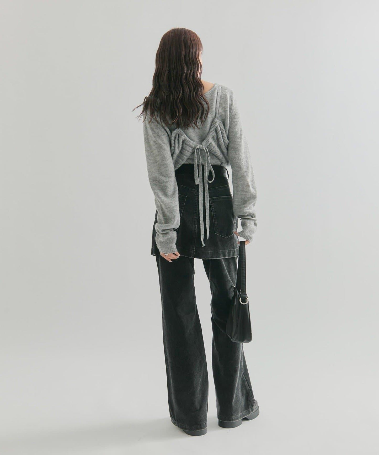 【mystic】層疊燈芯絨長褲