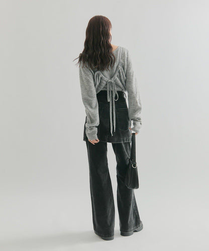 【mystic】層疊燈芯絨長褲