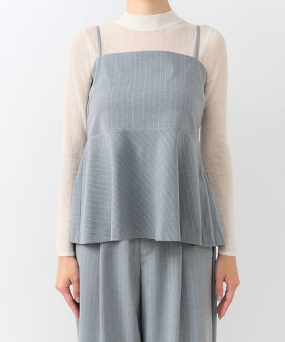 【可成套穿搭・顯瘦搭配】條紋後繫帶吊帶