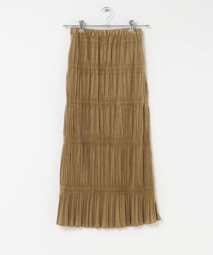 百褶拼接連衣裙